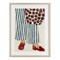 Stupell Industries Striped Minimal Fashion Framed Print Under Glass, design by JJ Design House LLC